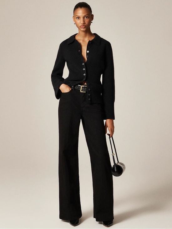J. Crew Pants - J. Crew Black Wide-Leg Trouser Jeans
